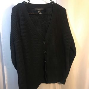 Forever 21 oversized button up sweater